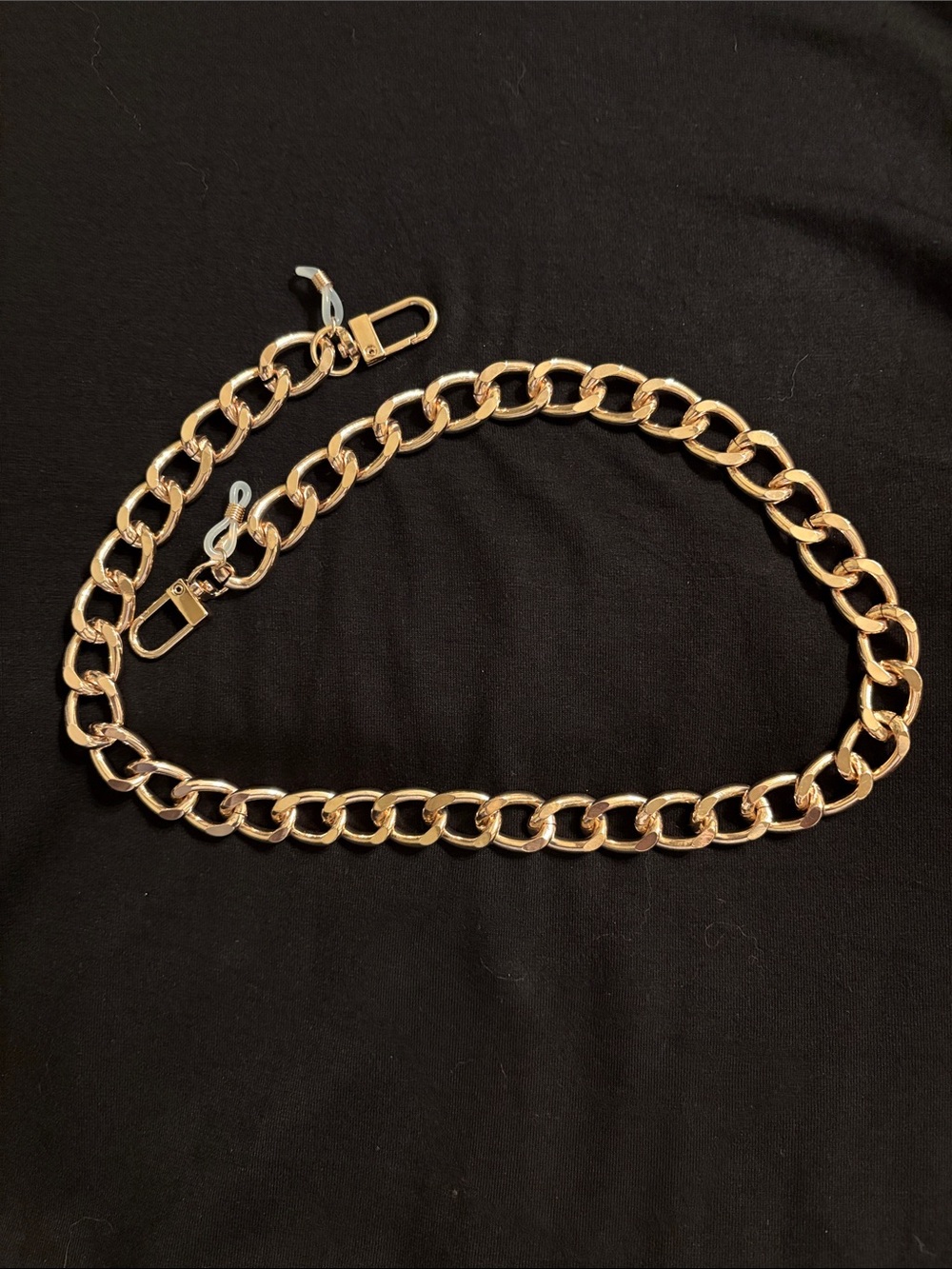 Rose Gold Tone 24” Chunky Chain Necklace/Eyeglass Holder